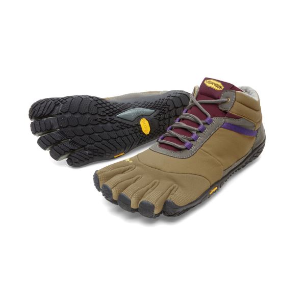 Vibram Trek Ascent Insulated Kaki Moradas | 5201-UKBCD