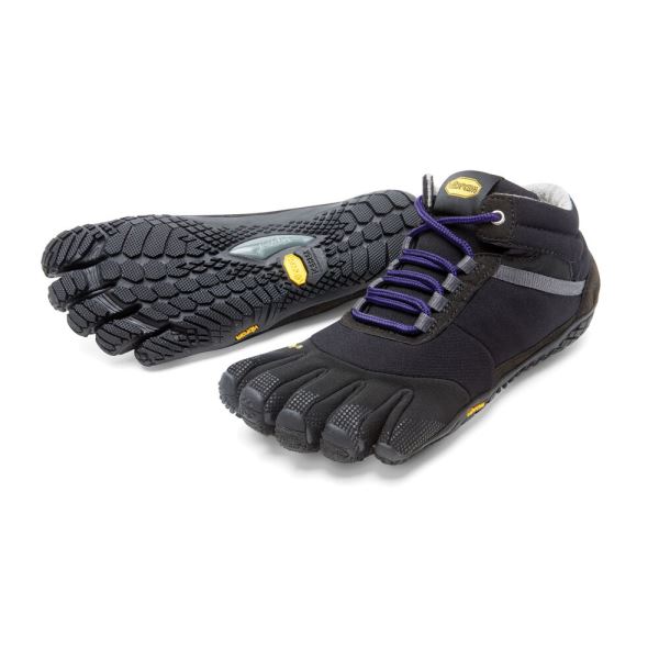 Vibram Trek Ascent Insulated Negras Moradas | 5902-MYWOU