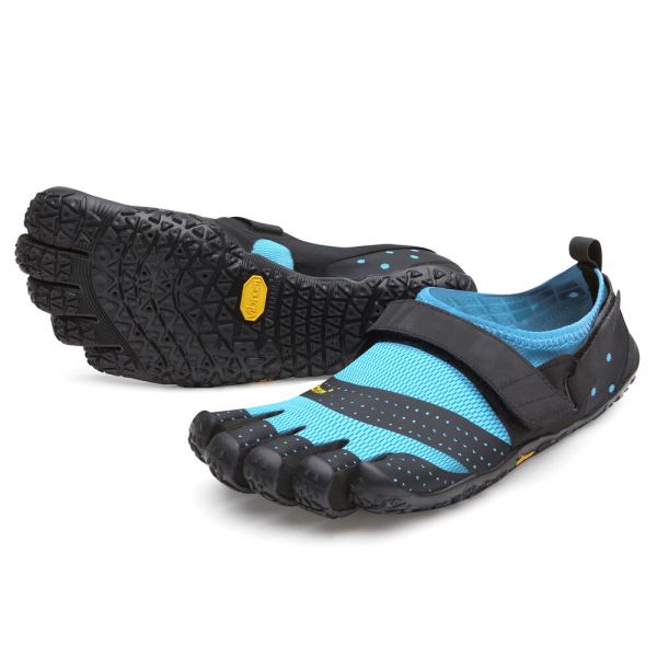 Vibram V-Aqua Negras Azules Claro | 2037-IMJBH