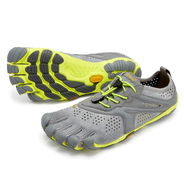 Vibram V-Run Gris Amarillo | 0786-KTJVM