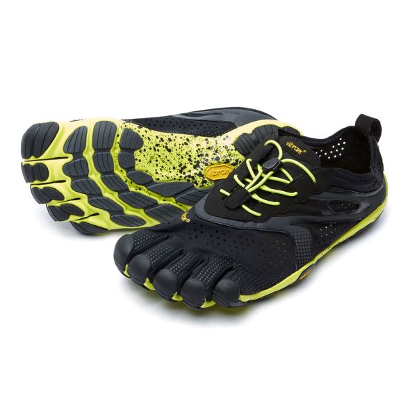 Vibram V-Run Negras Amarillo | 6289-FRDIN