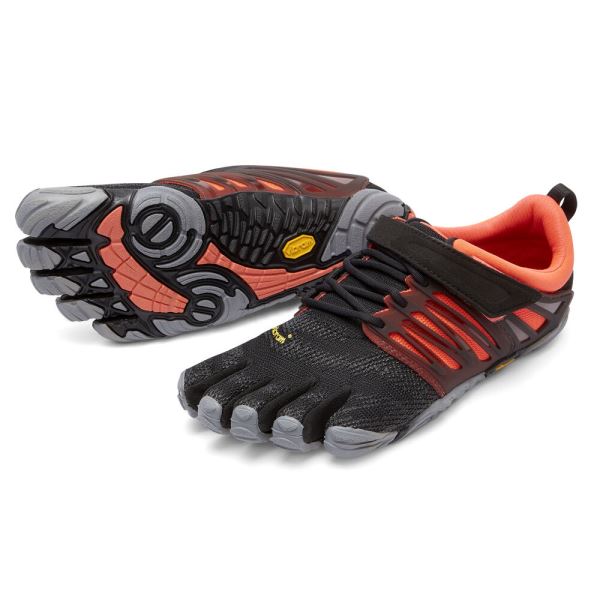 Vibram V-Train Negras Coral Gris | 6809-UBDKA